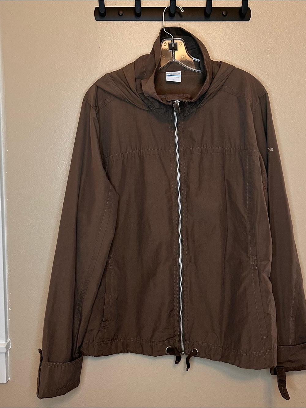 Columbia Brown Utility Hooded Jacket